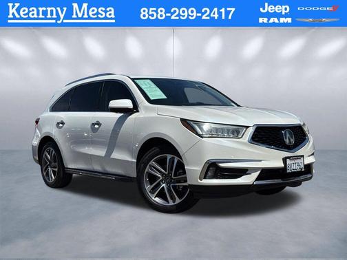 White Diamond Pearl 2018 Acura MDX 3.5L w/Advance Package