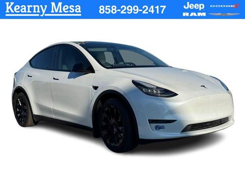 Pearl White Multi-Coat 2021 Tesla Model Y Long Range Dual Motor All-Wheel Drive
