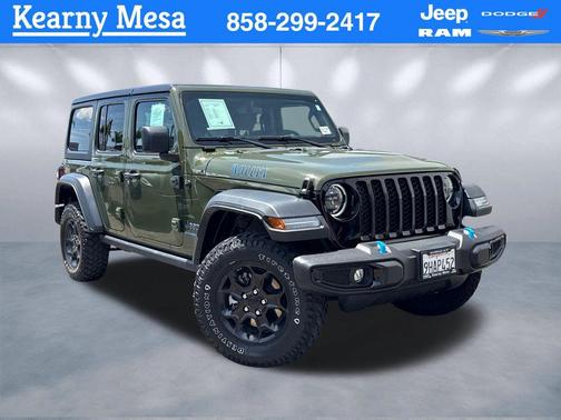 Sarge Green Clearcoat 2023 Jeep Wrangler 4xe Willys