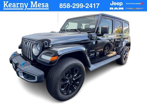 Black Clearcoat 2023 Jeep Wrangler 4xe Sahara