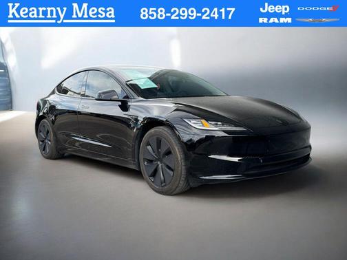 Solid Black 2024 Tesla Model 3 Long Range