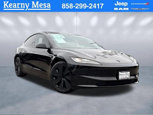 Solid Black 2024 Tesla Model 3 Long Range