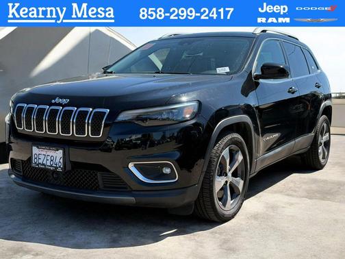 Diamond Black Crystal Pearlcoat 2019 Jeep Cherokee Limited