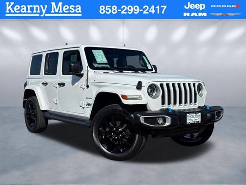 Bright White Clearcoat 2023 Jeep Wrangler 4xe Sahara
