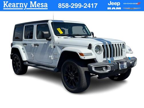 Bright White Clearcoat 2023 Jeep Wrangler 4xe Sahara