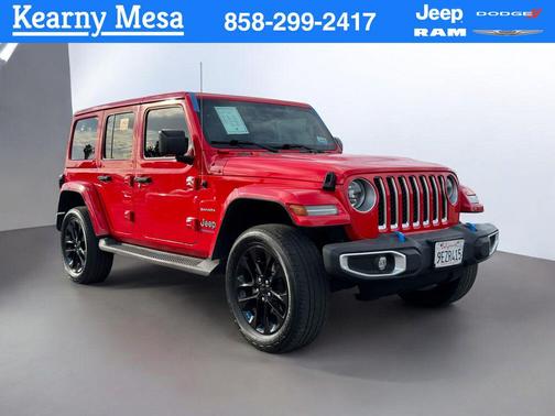 Firecracker Red Clearcoat 2023 Jeep Wrangler 4xe Sahara
