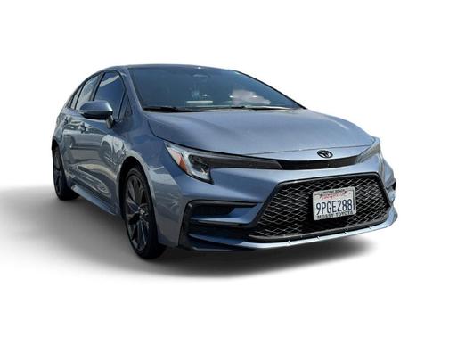 Celestite/Midnight Black Metallic 2024 Toyota Corolla XSE