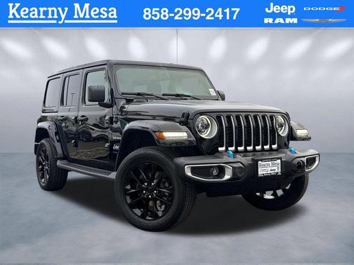 Black Clearcoat 2023 Jeep Wrangler 4xe Sahara