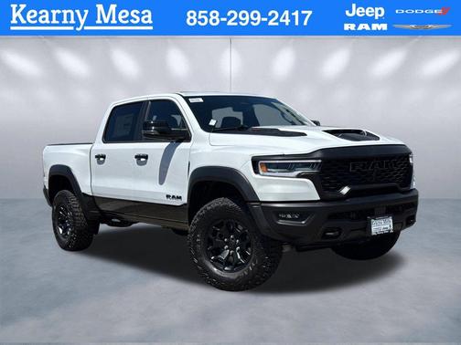 Bright White Clearcoat 2026 RAM 1500 RHO Crew Cab 4x4 5'7' Box