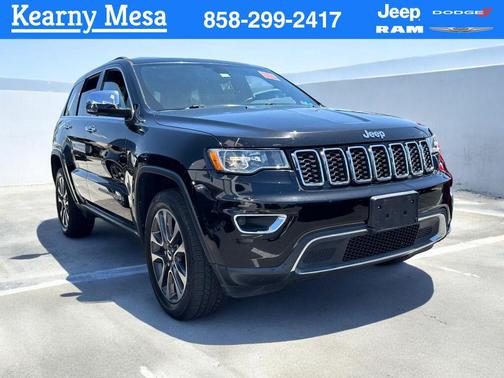Diamond Black Crystal Pearlcoat 2018 Jeep Grand Cherokee Limited