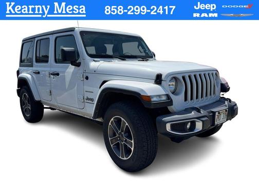 Bright White Clearcoat 2023 Jeep Wrangler 4-Door Sahara 4x4