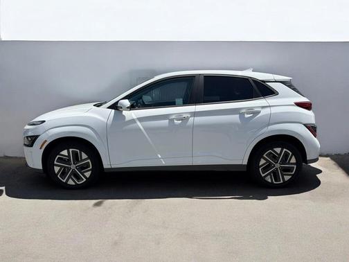 Lunar White 2023 Hyundai KONA EV SE