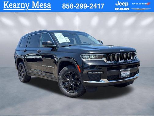 Diamond Black Crystal Pearlcoat 2022 Jeep Grand Cherokee L Limited