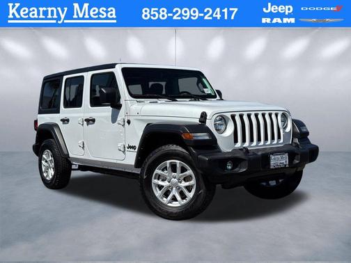 Bright White Clearcoat 2023 Jeep Wrangler Sport S