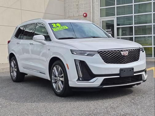 Crystal White Tricoat 2024 Cadillac XT6 Premium Luxury AWD