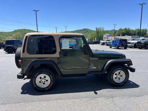 Green 1997 Jeep Wrangler Sport