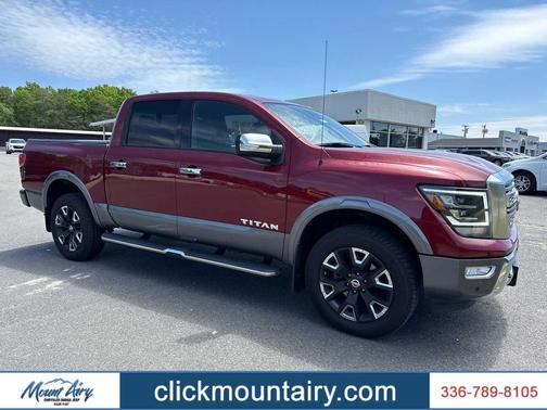 Cardinal Red Metallic 2021 Nissan Titan Platinum Reserve