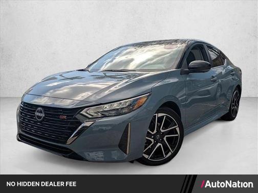 Atlantic Gray Metallic/Super Black 2025 Nissan Sentra SR