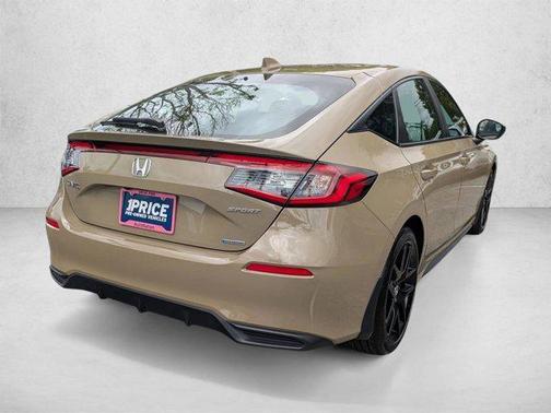 Maroon 2025 Honda Civic Hybrid Sport