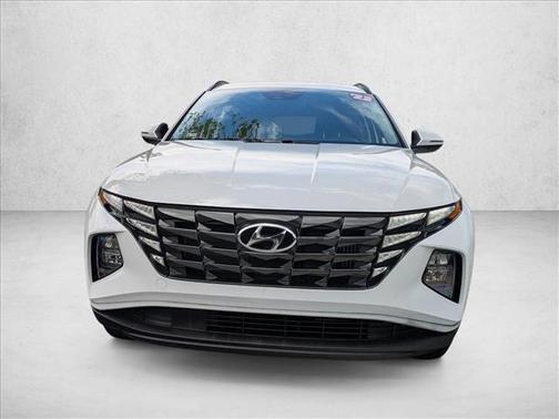 Quartz White 2022 Hyundai TUCSON Hybrid Blue