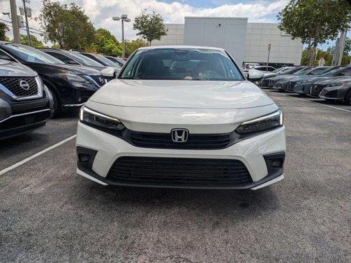 Platinum White Pearl 2024 Honda Civic Touring