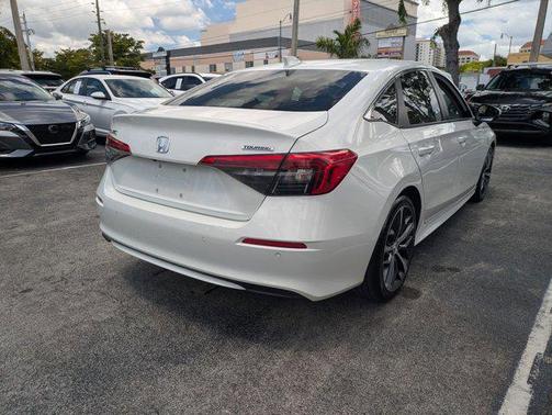 Platinum White Pearl 2024 Honda Civic Touring