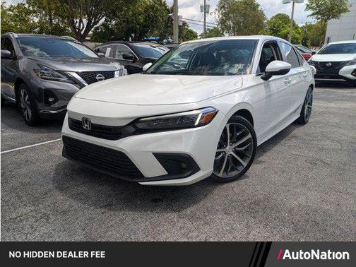 Platinum White Pearl 2024 Honda Civic Touring