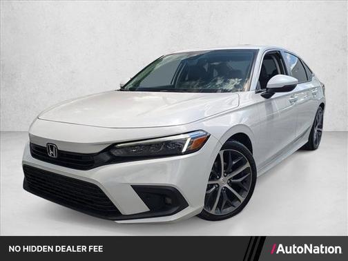 Platinum White Pearl 2024 Honda Civic Touring