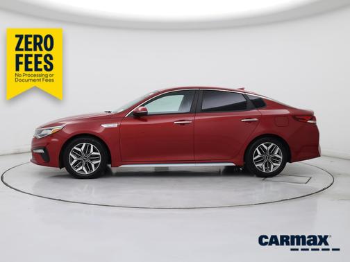 Red 2020 Kia Optima Hybrid EX