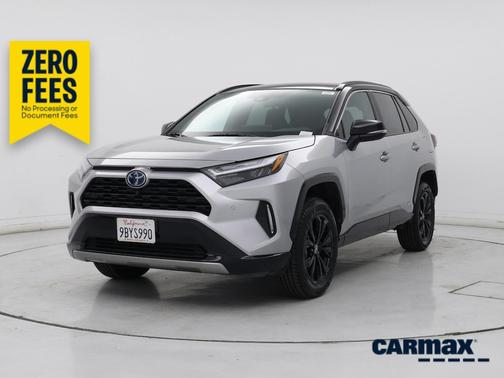 Silver 2022 Toyota RAV4 Hybrid XSE