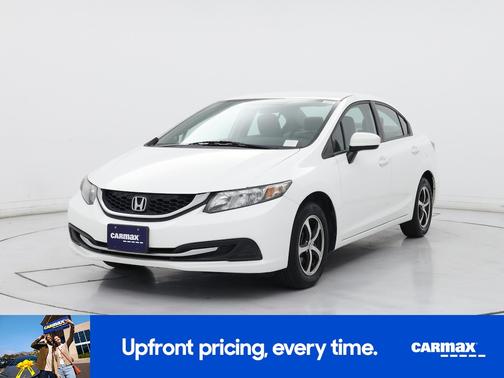 White 2015 Honda Civic SE