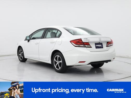 White 2015 Honda Civic SE