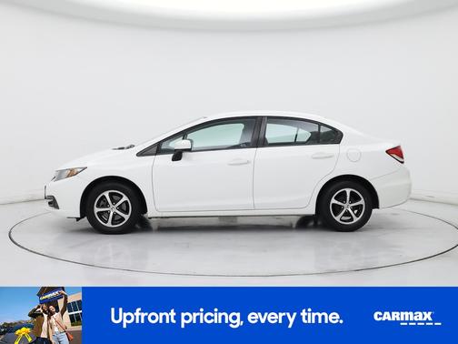 White 2015 Honda Civic SE