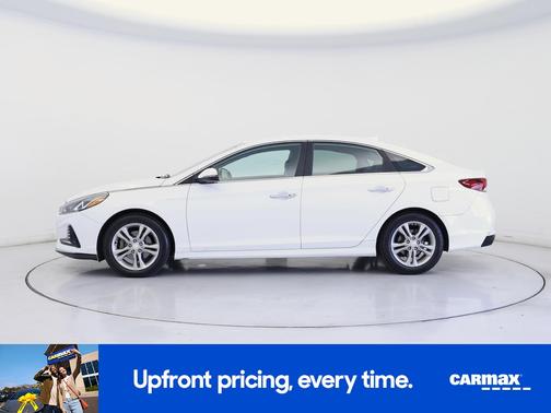 White 2018 Hyundai SONATA SEL