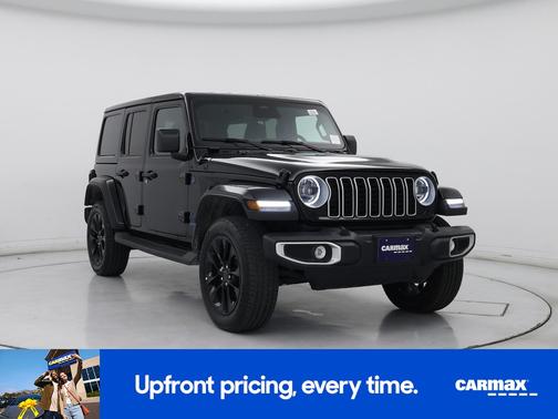 Black 2025 Jeep Wrangler 4xe Sahara