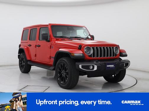 Red 2025 Jeep Wrangler 4xe Sahara
