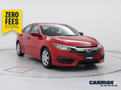 Red 2016 Honda Civic LX