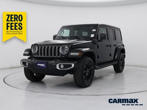 Black 2025 Jeep Wrangler 4xe Sahara
