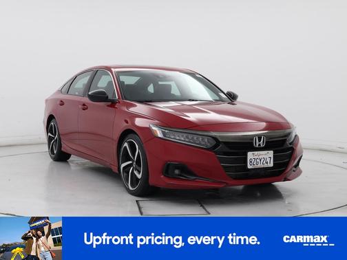 Red 2021 Honda Accord Sport