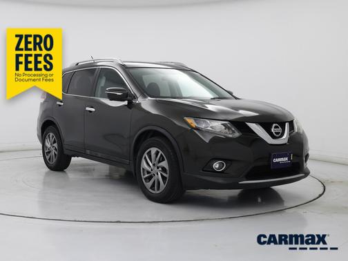 Green 2015 Nissan Rogue SL