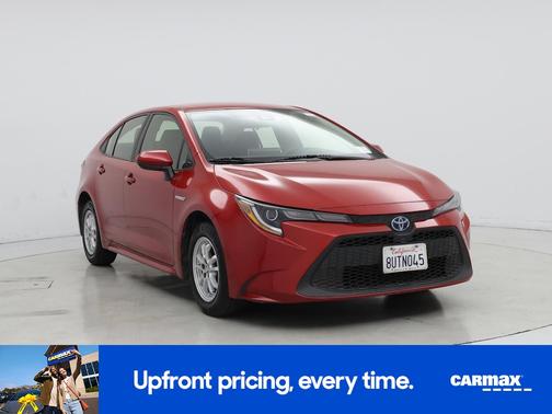 Red 2021 Toyota Corolla Hybrid LE