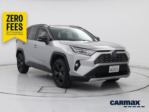 Gray 2020 Toyota RAV4 Hybrid XSE