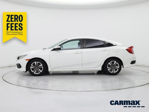 White 2017 Honda Civic LX
