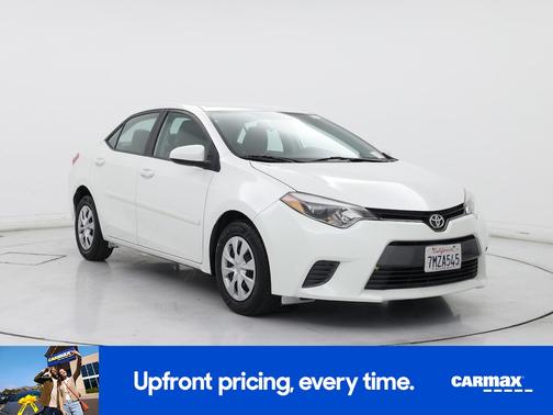 White 2015 Toyota Corolla LE Eco