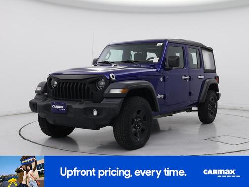 Blue 2020 Jeep Wrangler Unlimited Sport