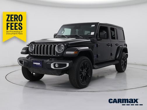 Black 2025 Jeep Wrangler 4xe Sahara