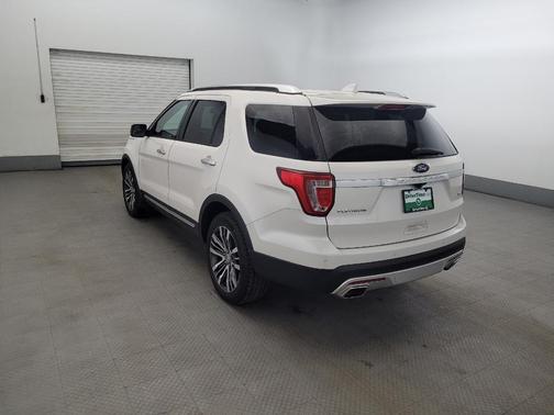 White Platinum Metallic Tri-Coat 2017 Ford Explorer Platinum