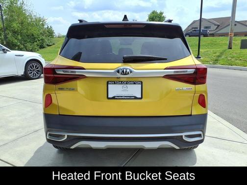Starbright Yellow/Black Roof 2021 Kia Seltos SX Turbo
