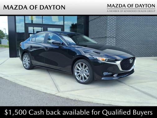 Jet Black Mica 2026 Mazda Mazda3 FWD w/Preferred Package