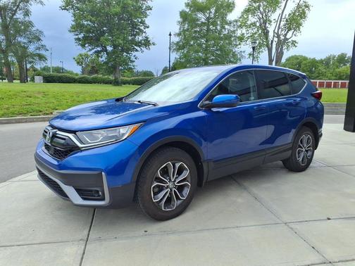 Blue 2021 Honda CR-V AWD EX-L